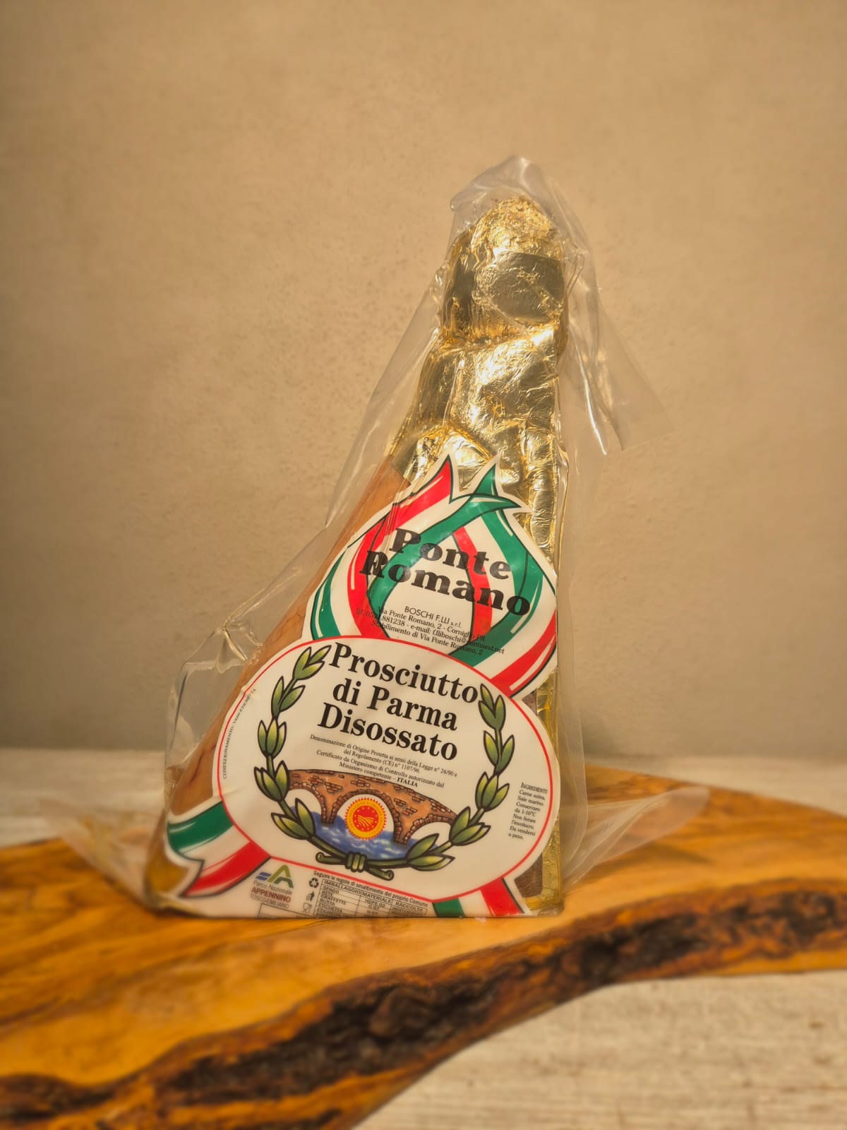 Prosciutto crudo di Parma stagionatura 24 mesi - trancio 1/4 (gambetto)