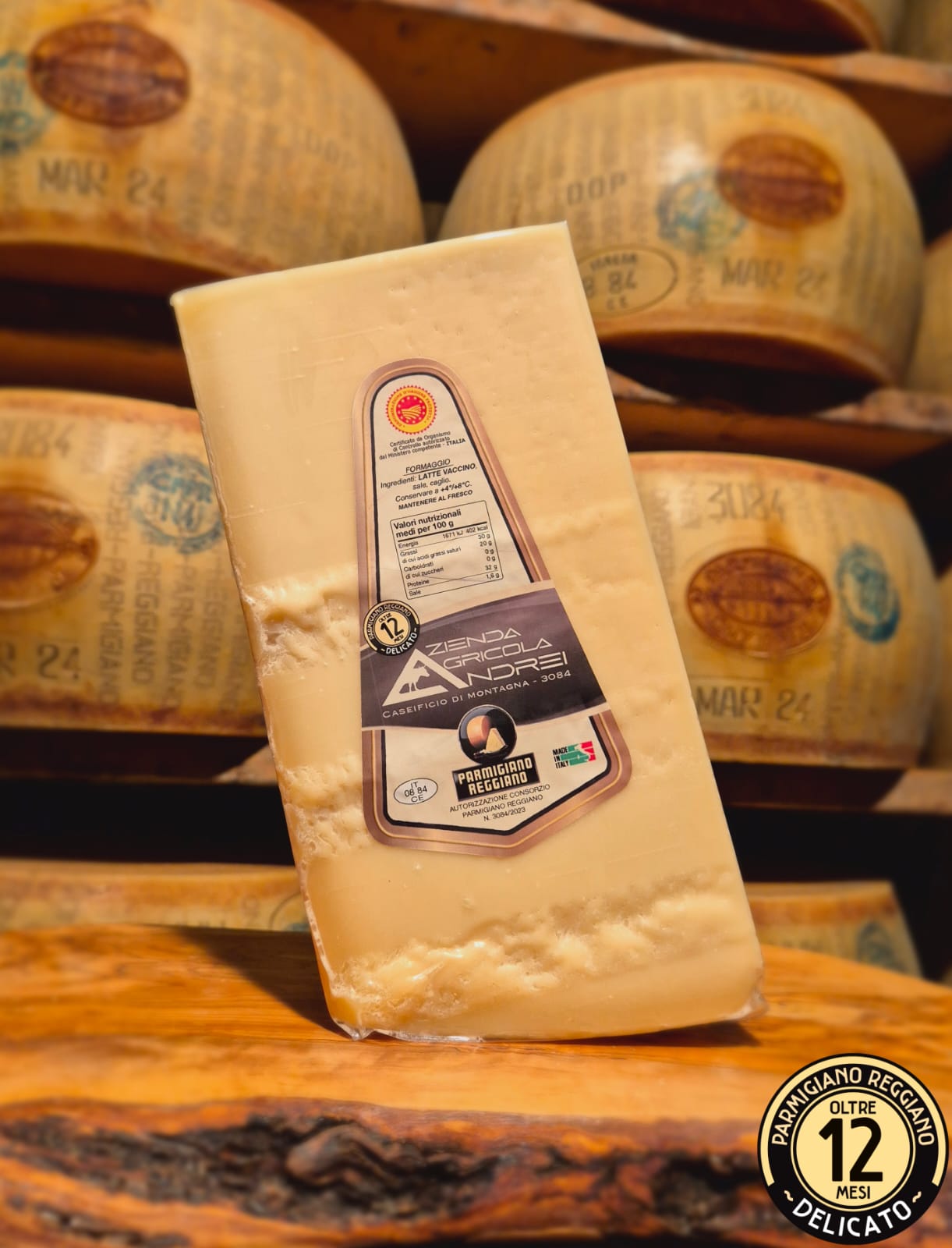 Parmigiano Reggiano di montagna 12 mesi - 500 g