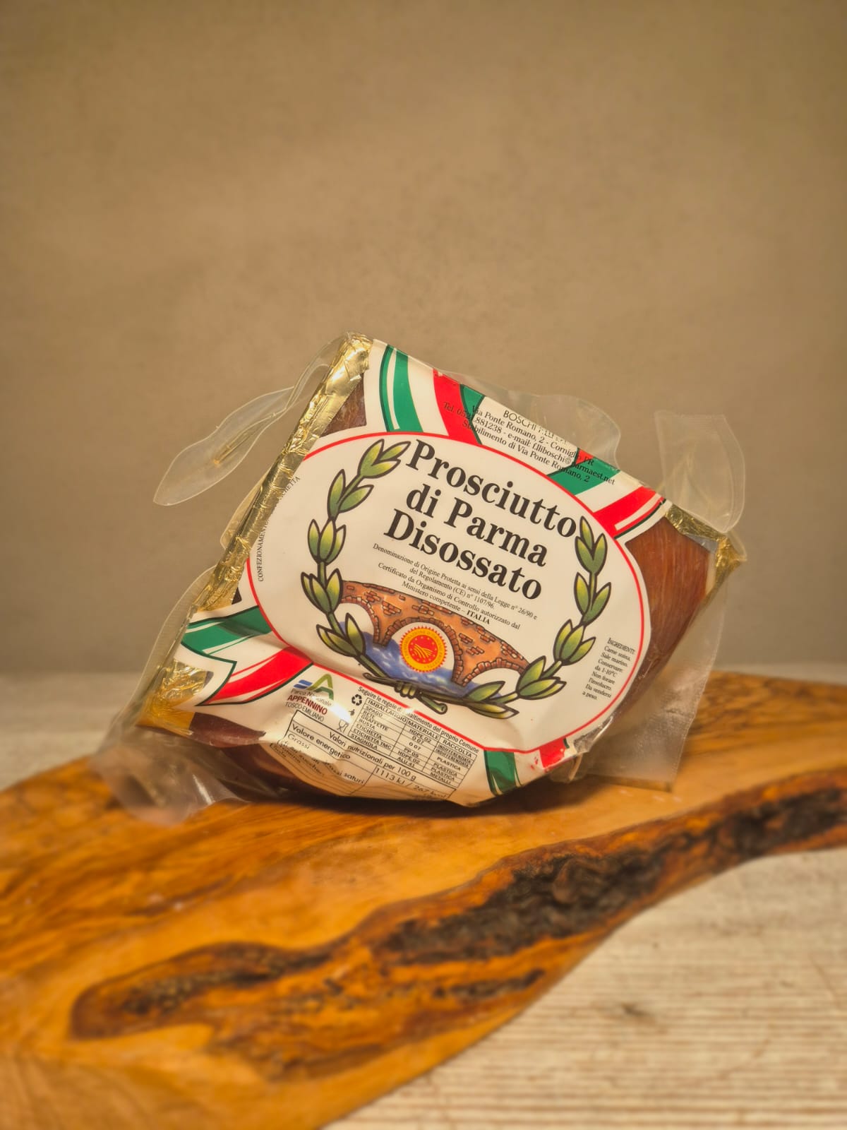 Prosciutto Crudo di Parma stagionatura 24 mesi - trancio 1/4